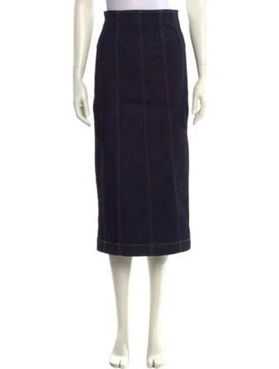 Pre-owned Veronica Beard Midi Length Skirt In Blue