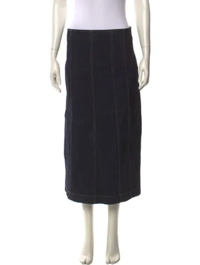 Pre-owned Veronica Beard Midi Length Skirt In Blue