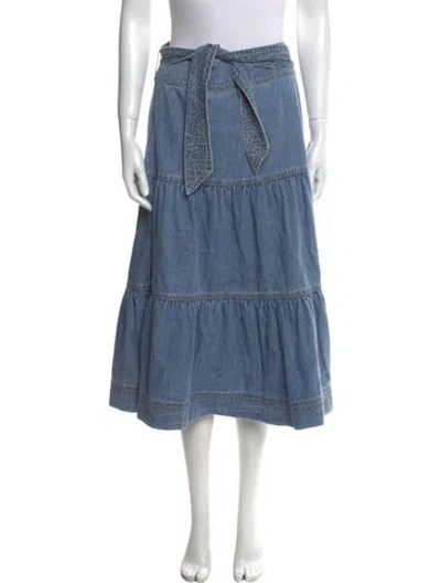 Pre-owned Veronica Beard Midi Length Skirt In Blue