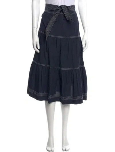 Pre-owned Veronica Beard Midi Length Skirt In Blue