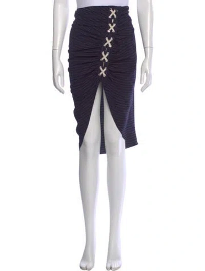 Pre-owned Veronica Beard Midi Length Skirt In Blue