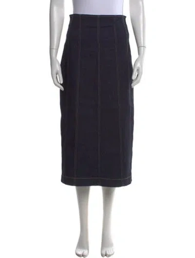 Pre-owned Veronica Beard Midi Length Skirt In Blue