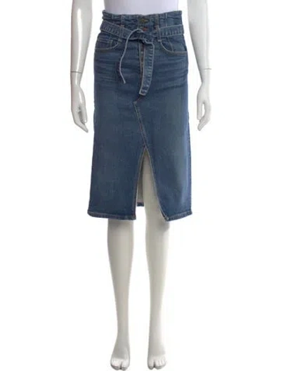 Pre-owned Veronica Beard Midi Length Skirt In Blue
