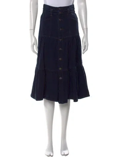 Pre-owned Veronica Beard Midi Length Skirt In Blue