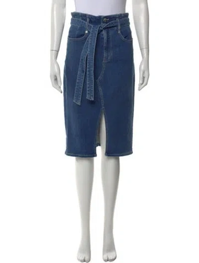 Pre-owned Veronica Beard Midi Length Skirt In Blue