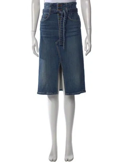 Pre-owned Veronica Beard Midi Length Skirt In Blue