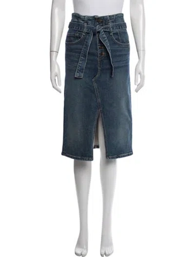 Pre-owned Veronica Beard Midi Length Skirt In Blue