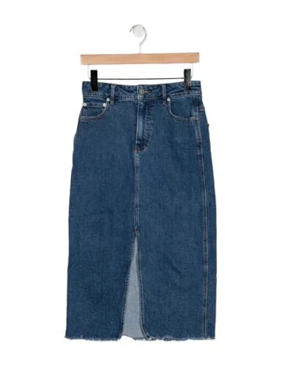 Pre-owned Veronica Beard Midi Length Skirt In Blue