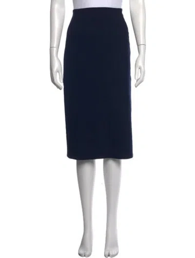 Pre-owned Veronica Beard Midi Length Skirt In Blue