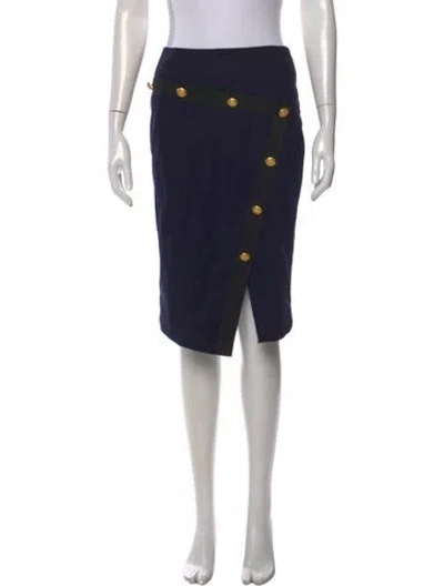 Pre-owned Veronica Beard Midi Length Skirt In Blue