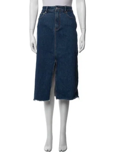 Pre-owned Veronica Beard Midi Length Skirt In Blue