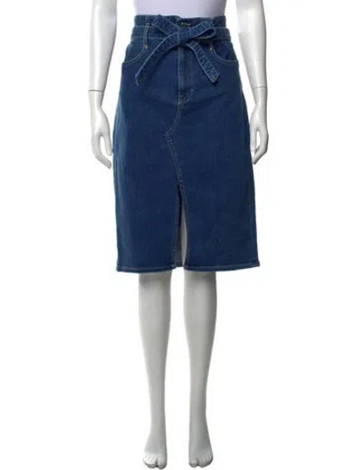 Pre-owned Veronica Beard Midi Length Skirt In Blue