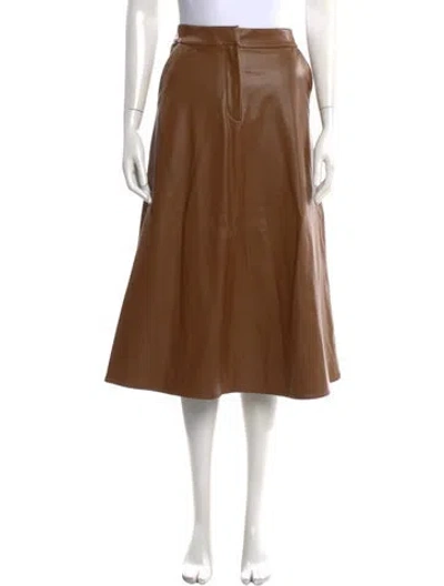 Pre-owned Veronica Beard Midi Length Skirt In Brown