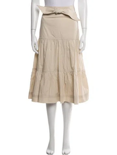 Pre-owned Veronica Beard Midi Length Skirt In Neutrals