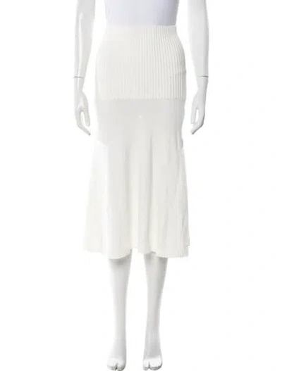 Pre-owned Veronica Beard Midi Length Skirt W/ Tags In White