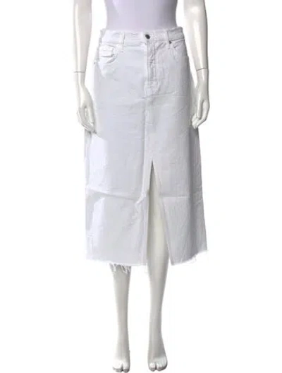 Pre-owned Veronica Beard Midi Length Skirt In White