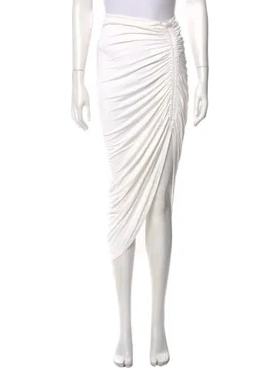 Pre-owned Veronica Beard Midi Length Skirt In White