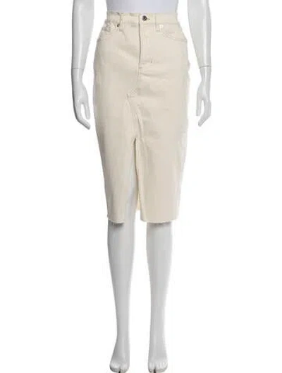 Pre-owned Veronica Beard Midi Length Skirt In White