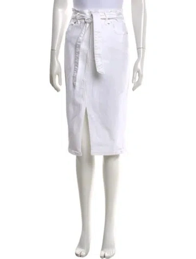 Pre-owned Veronica Beard Midi Length Skirt In White