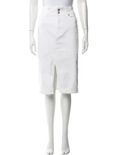 Pre-owned Veronica Beard Midi Length Skirt In White