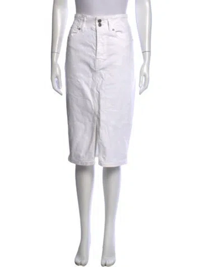 Pre-owned Veronica Beard Midi Length Skirt In White