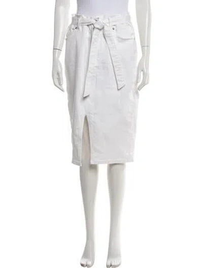 Pre-owned Veronica Beard Midi Length Skirt In White