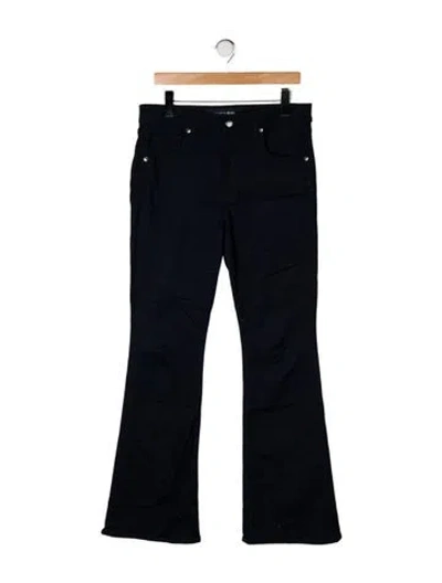 Pre-owned Veronica Beard Mid-rise Flared Jeans In Black
