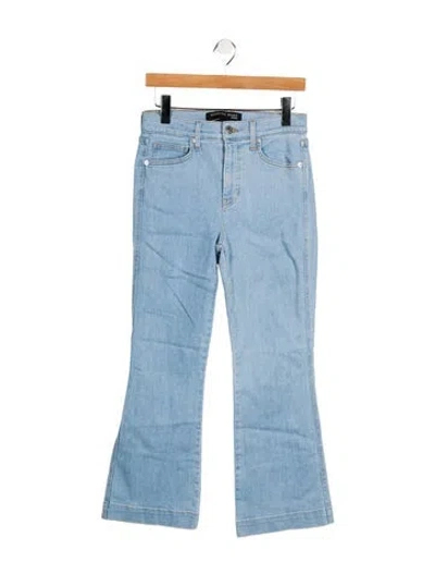 Pre-owned Veronica Beard Mid-rise Flared Jeans In Blue