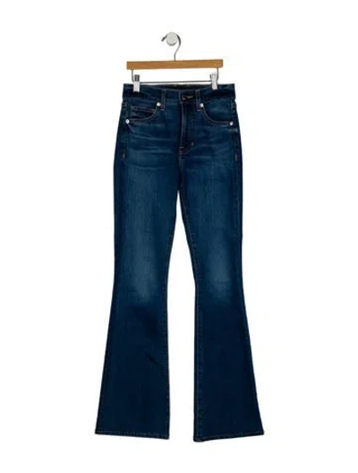 Pre-owned Veronica Beard Mid-rise Flared Jeans In Blue