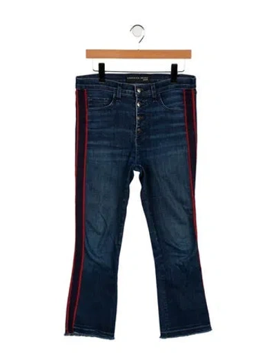 Pre-owned Veronica Beard Mid-rise Flared Jeans In Blue