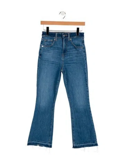 Pre-owned Veronica Beard Mid-rise Flared Jeans In Blue