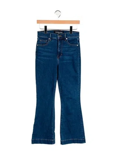 Pre-owned Veronica Beard Mid-rise Flared Jeans In Blue
