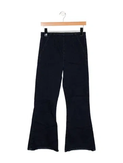 Pre-owned Veronica Beard Mid-rise Flared Jeans In Blue