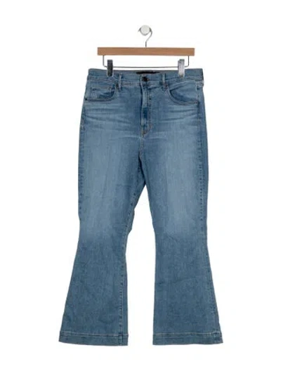 Pre-owned Veronica Beard Mid-rise Flared Jeans In Blue