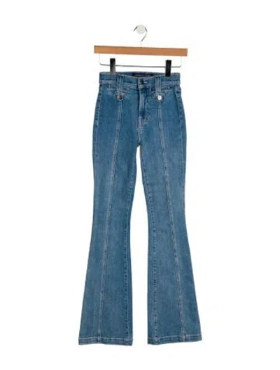 Pre-owned Veronica Beard Mid-rise Flared Jeans In Blue