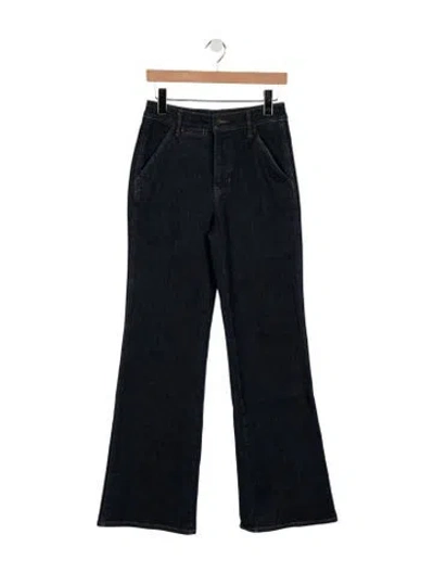 Pre-owned Veronica Beard Mid-rise Flared Jeans In Blue