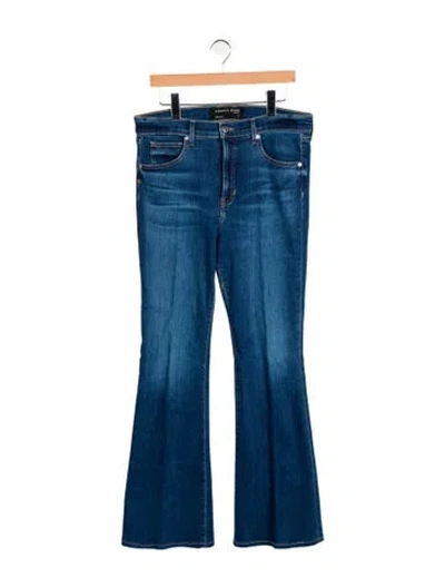Pre-owned Veronica Beard Mid-rise Flared Jeans In Blue