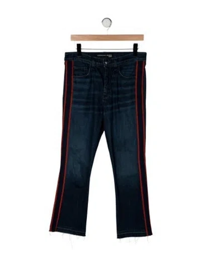 Pre-owned Veronica Beard Mid-rise Flared Jeans In Blue