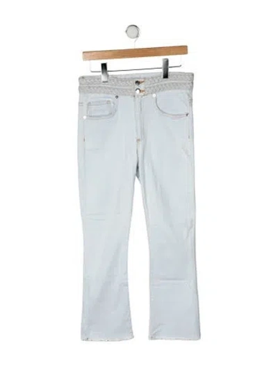Pre-owned Veronica Beard Mid-rise Flared Jeans In Blue