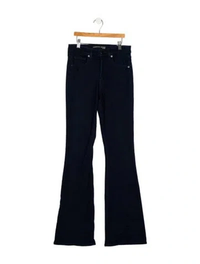 Pre-owned Veronica Beard Mid-rise Flared Jeans In Blue