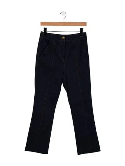 Pre-owned Veronica Beard Mid-rise Flared Jeans In Blue
