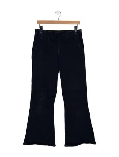 Pre-owned Veronica Beard Mid-rise Flared Jeans In Blue