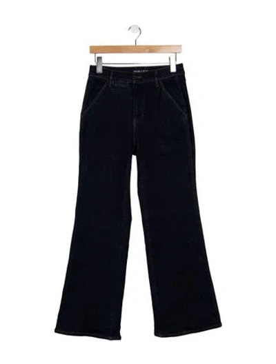 Pre-owned Veronica Beard Mid-rise Flared Jeans In Blue
