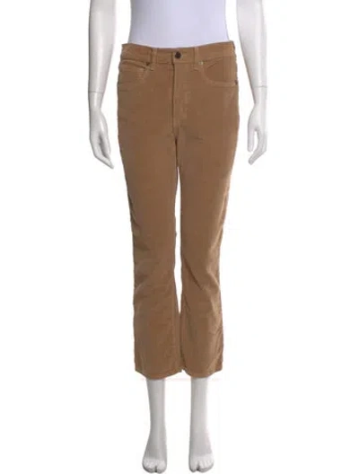 Pre-owned Veronica Beard Mid-rise Flared Jeans In Brown
