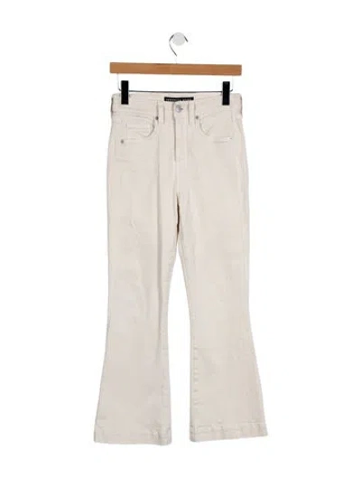 Pre-owned Veronica Beard Mid-rise Flared Jeans In Neutral