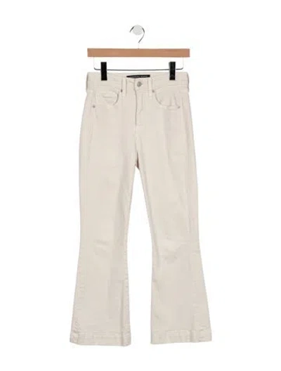 Pre-owned Veronica Beard Mid-rise Flared Jeans In Neutral