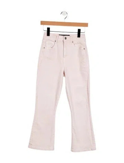 Pre-owned Veronica Beard Mid-rise Flared Jeans In Pink