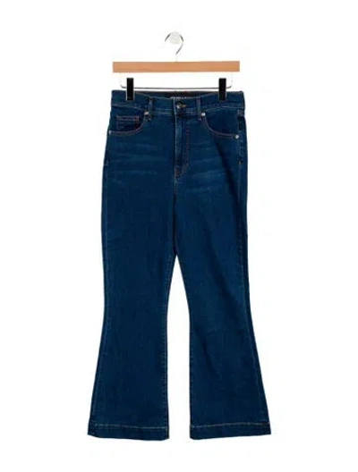 Pre-owned Veronica Beard Mid-rise Flared Jeans W/ Tags In Blue