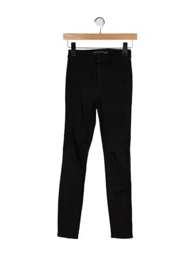 Pre-owned Veronica Beard Mid-rise Skinny Leg Jeans In Black