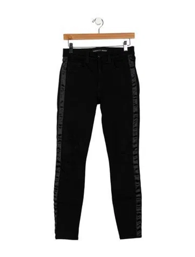 Pre-owned Veronica Beard Mid-rise Skinny Leg Jeans In Black